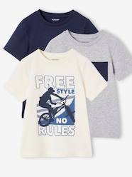 Boys-Tops-Pack of 3 T-Shirts for Boys