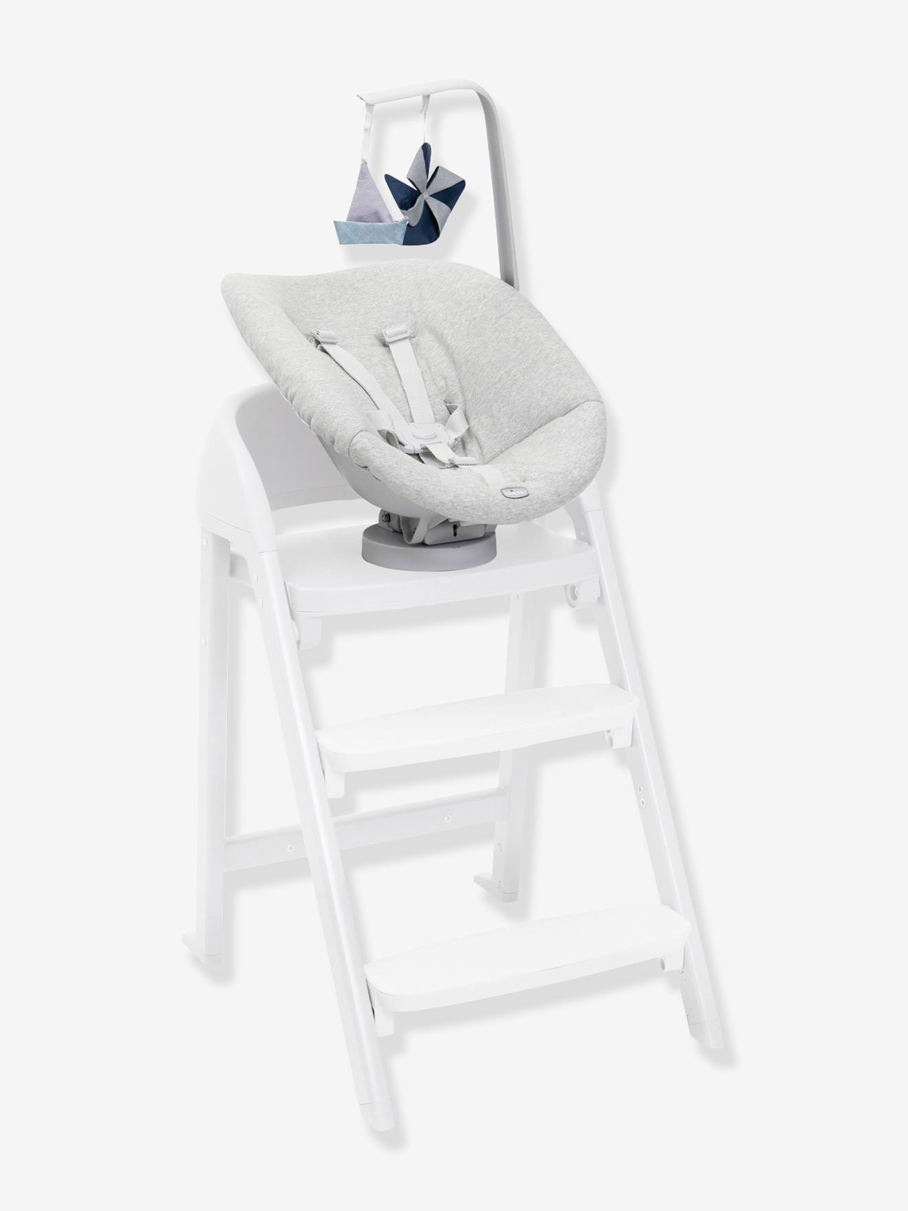 Newborn Recliner Seat for Progressive High Chair Crescendo Up by CHICCO grey Nursery Vertbaudet