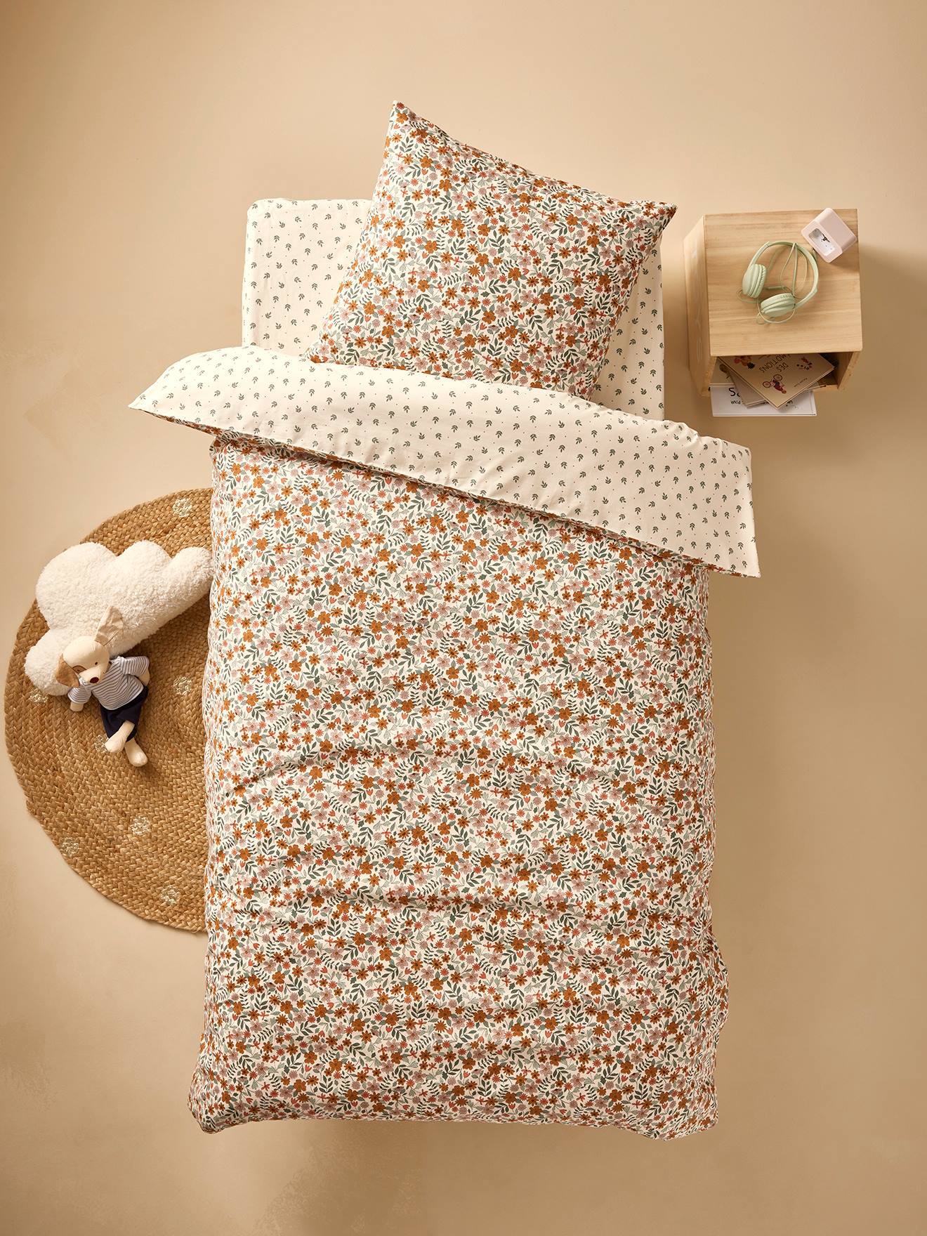 Reversible Duvet Cover + Pillowcase Set for Children