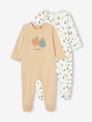 -Pack of 2 Interlock Sleepsuits for Babies