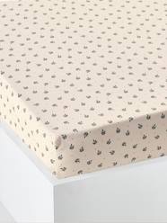 Bedding & Decor-Fitted Sheet in Recycled Cotton for Children, Retro Flowers