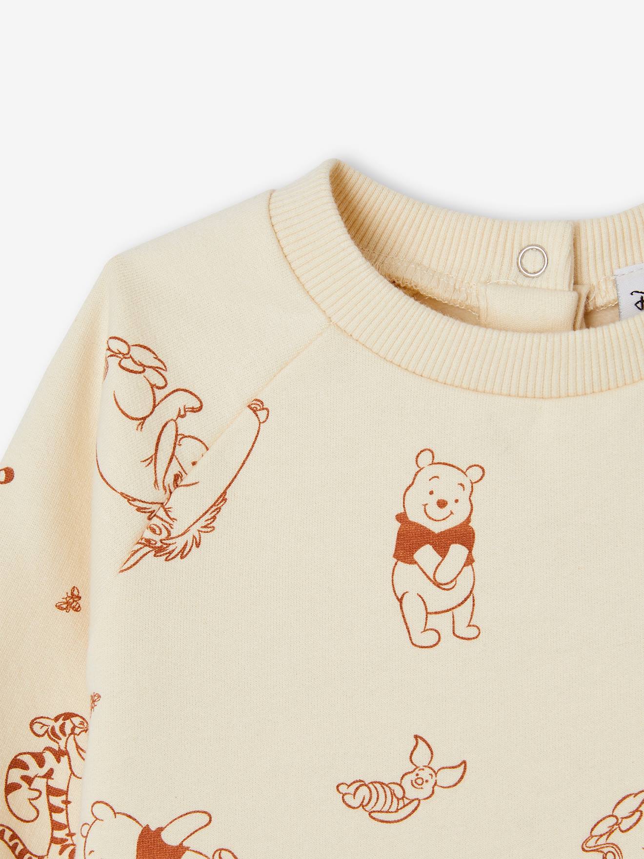 Winnie the Pooh Sweatshirt Trousers Ensemble by Disney for Babies sandy beige Baby Vertbaudet