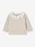 Jumper with Floral Frilled Collar for Newborn Babies marl beige 