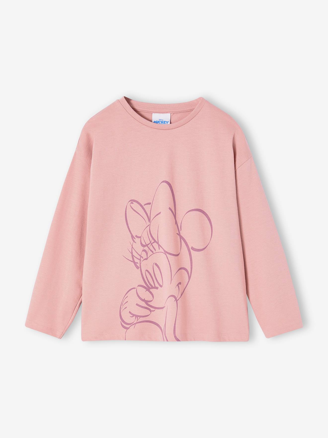 Minnie Mouse Long Sleeve Top by Disney mauve Girls Vertbaudet