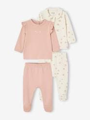 Baby-Pyjamas-Pack of 2 Interlock Birds Pyjamas for Babies