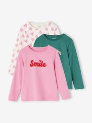 -Pack of 3 Long Sleeve Tops for Girls