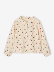 Girls-Cotton Gauze Shirt for Girls