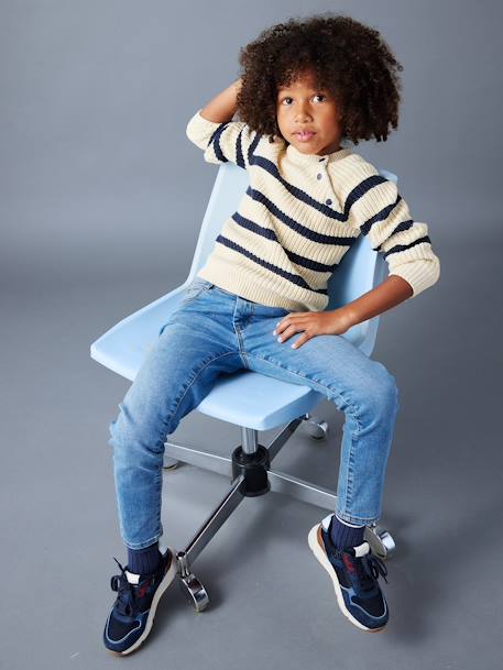 MEDIUM Hip, MorphologiK Slim Leg Waterless Jeans, for Boys Dark Blue+Dark Grey+Denim Blue+denim grey+double stone 