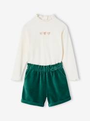 Girls-Sets-Corduroy Shorts + Top for Girls