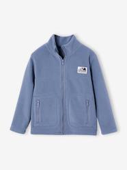 Boys-Cardigans, Jumpers & Sweatshirts-Zipped Jacket in Polar Fleece, for Boys