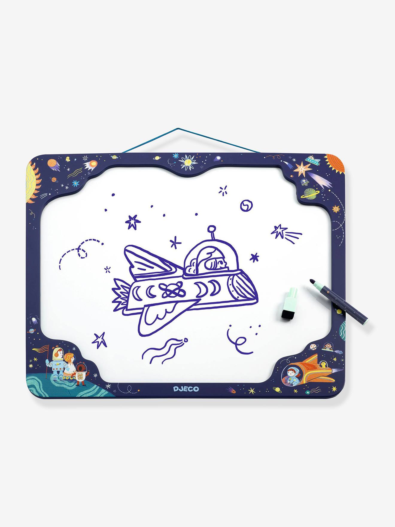Tablo Space Magnetic Board - DJECO multicoloured