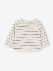 Baby-T-shirts & Roll Neck T-Shirts-T-Shirts-Striped Top in Organic Cotton, for Babies