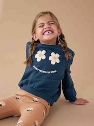 Girls-Sets-Sweatshirt + Printed Leggings Ensemble for Girls