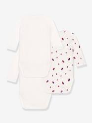 Baby-Pack of 3 long-sleeved crossover bodysuits in baby cotton