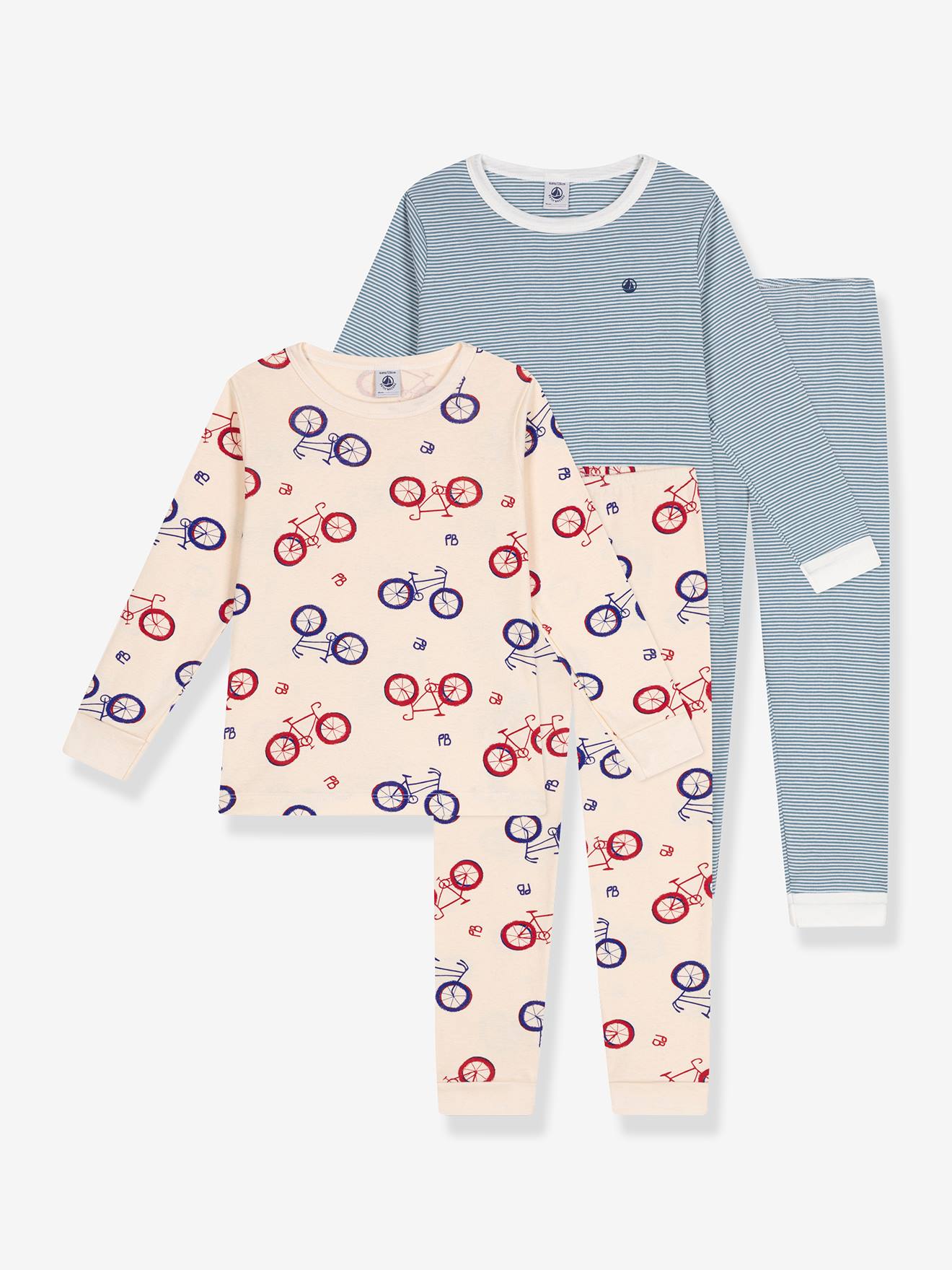Set of 2 Pyjamas by Petit Bateau striped