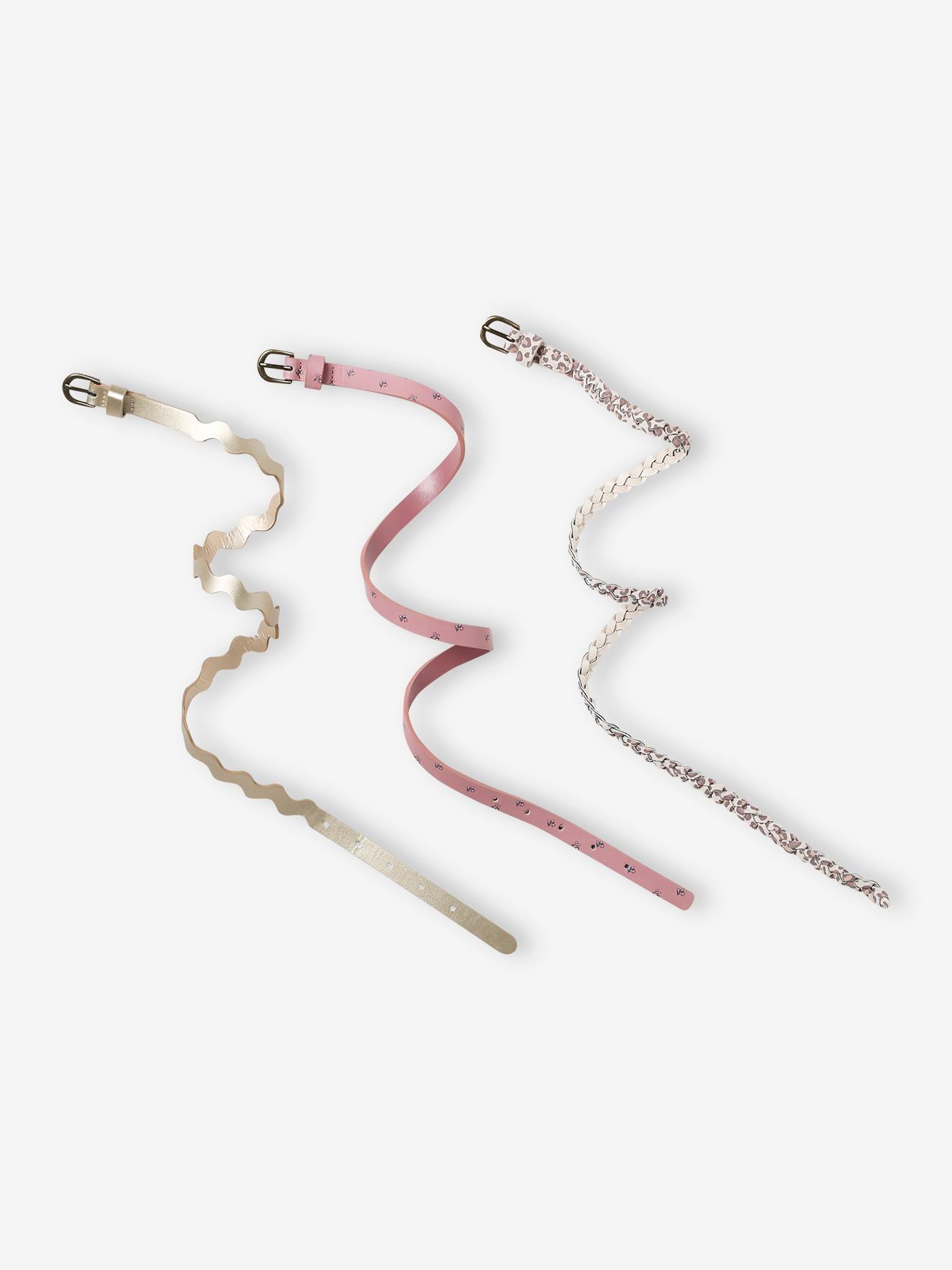 Set of 3 Thin Fancy Belts