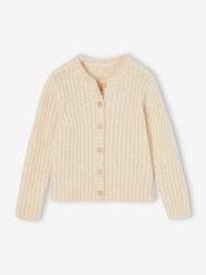 Girls-Loose-Fitting Soft Knit Cardigan for Girls