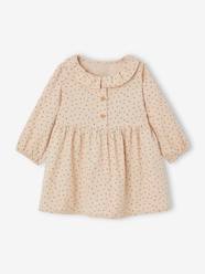 Baby-Corduroy Dress with Fancy Collar for Babies