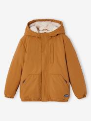 Boys-Ripstop Parka with Faux Fur Lining for Boys