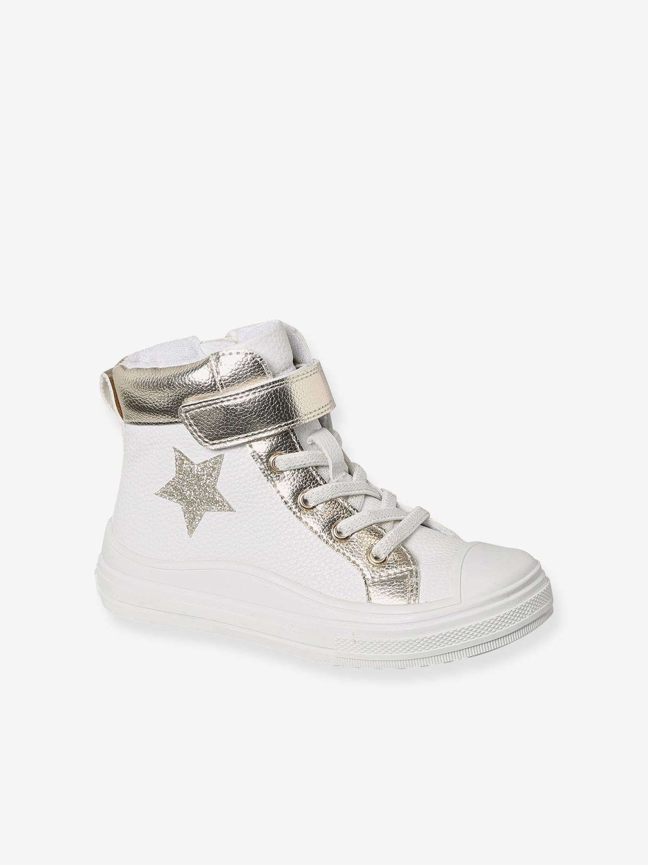 High-Top Trainers with Laces & Zips