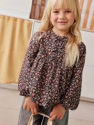 Girls-Blouse with Flowers for Girls