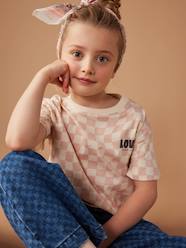 Girls-Tops-T-Shirts-Chequered T-shirt for Girls