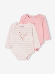 Baby-Bodysuits & Sleepsuits-Pack of 2 Bambi Bodysuits for Babies, by Disney®