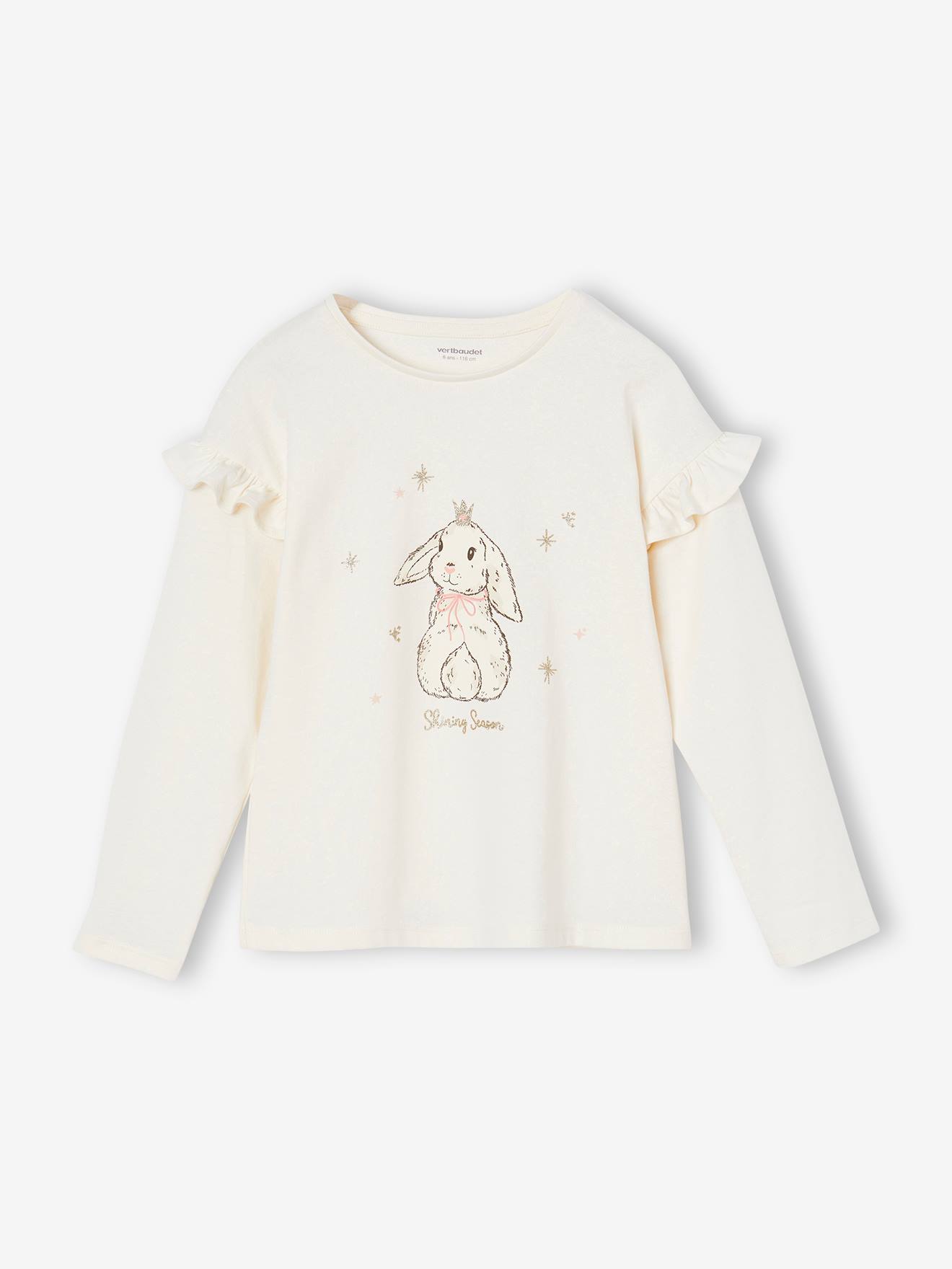 Christmas Special Top with Rabbit & Glittery Details