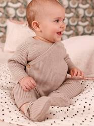 Baby-Knitted Wrapover Cardigan for Babies