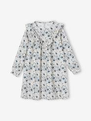 Girls-Ruffled Dress with Floral Print, for Girls