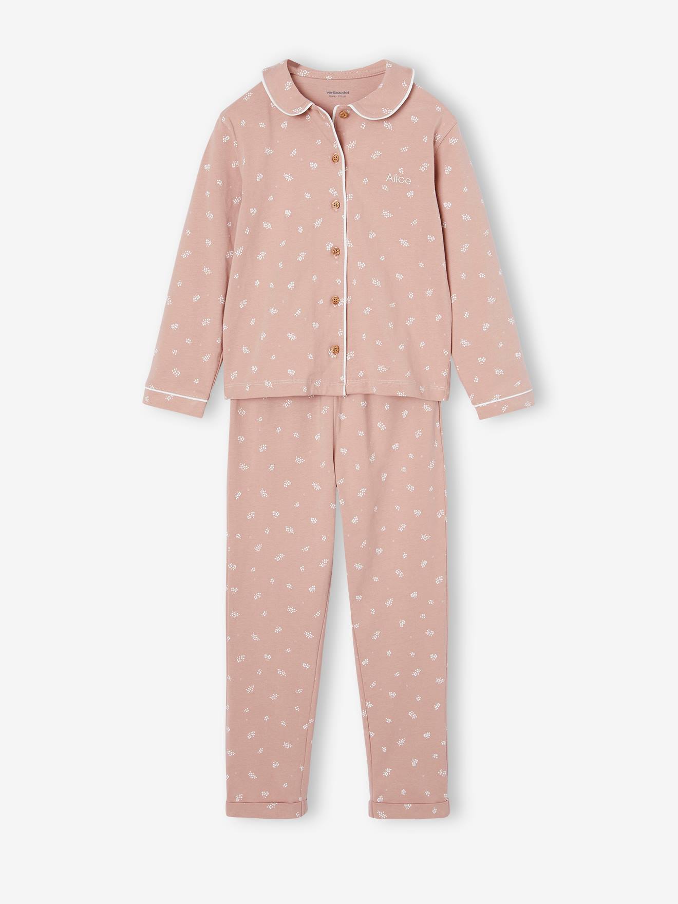 Printed Pyjamas with Peter Pan Collar