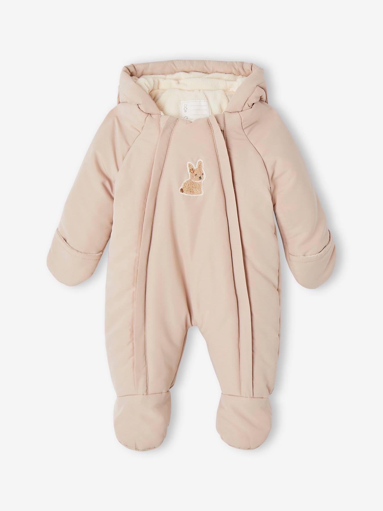 Bear Pramsuit with Full-Length Double Opening