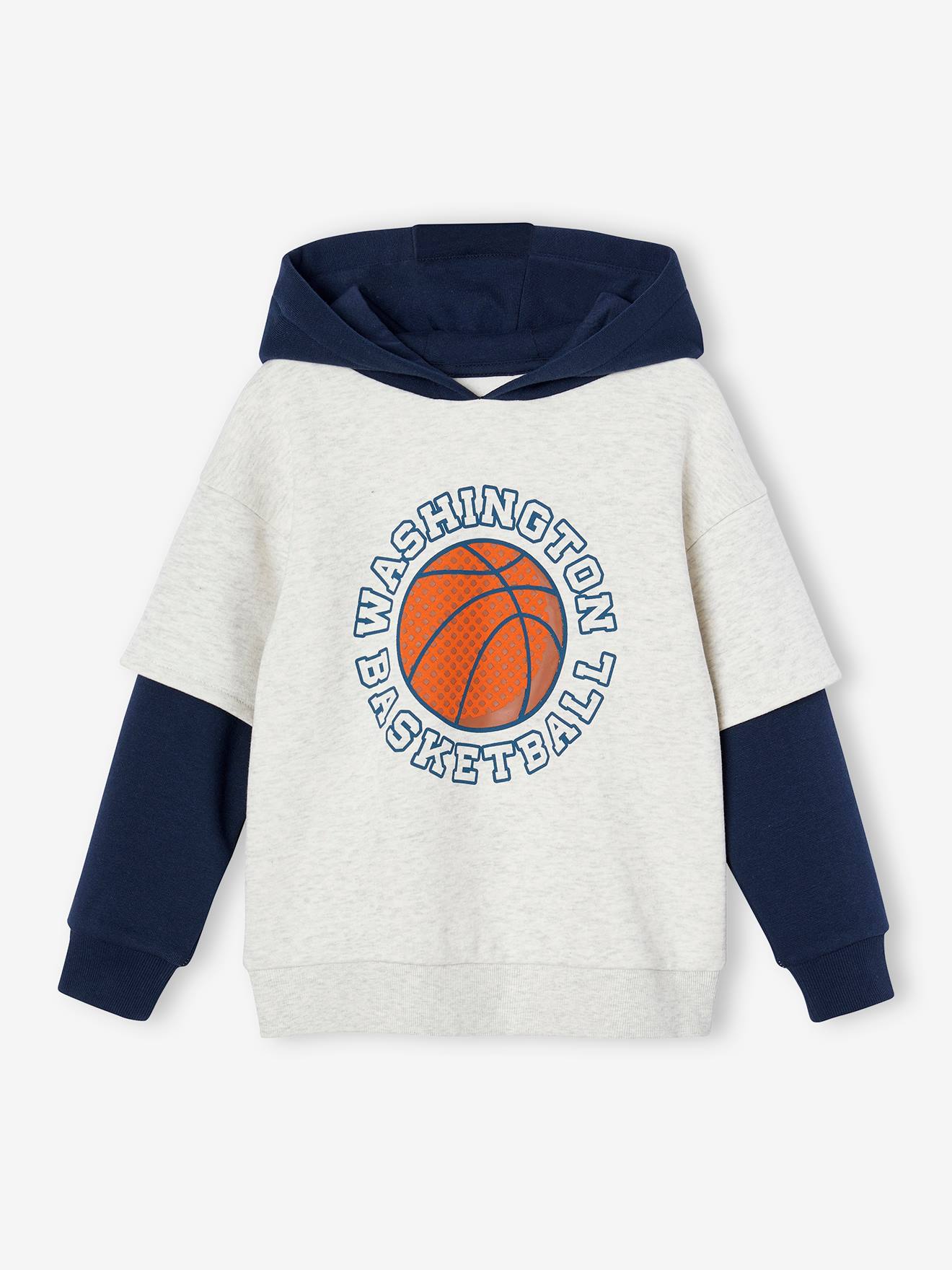 Sports Sweatshirt with Double Sleeves