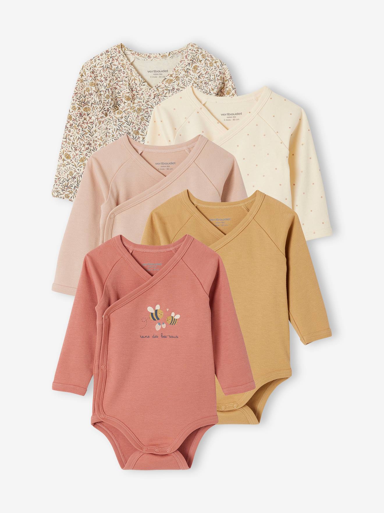 Long Sleeve Bodysuits in Organic Cotton