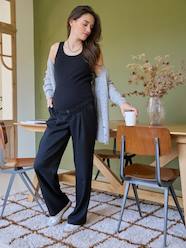 Maternity-Trousers-Wide Cut Urban Trousers for Maternity