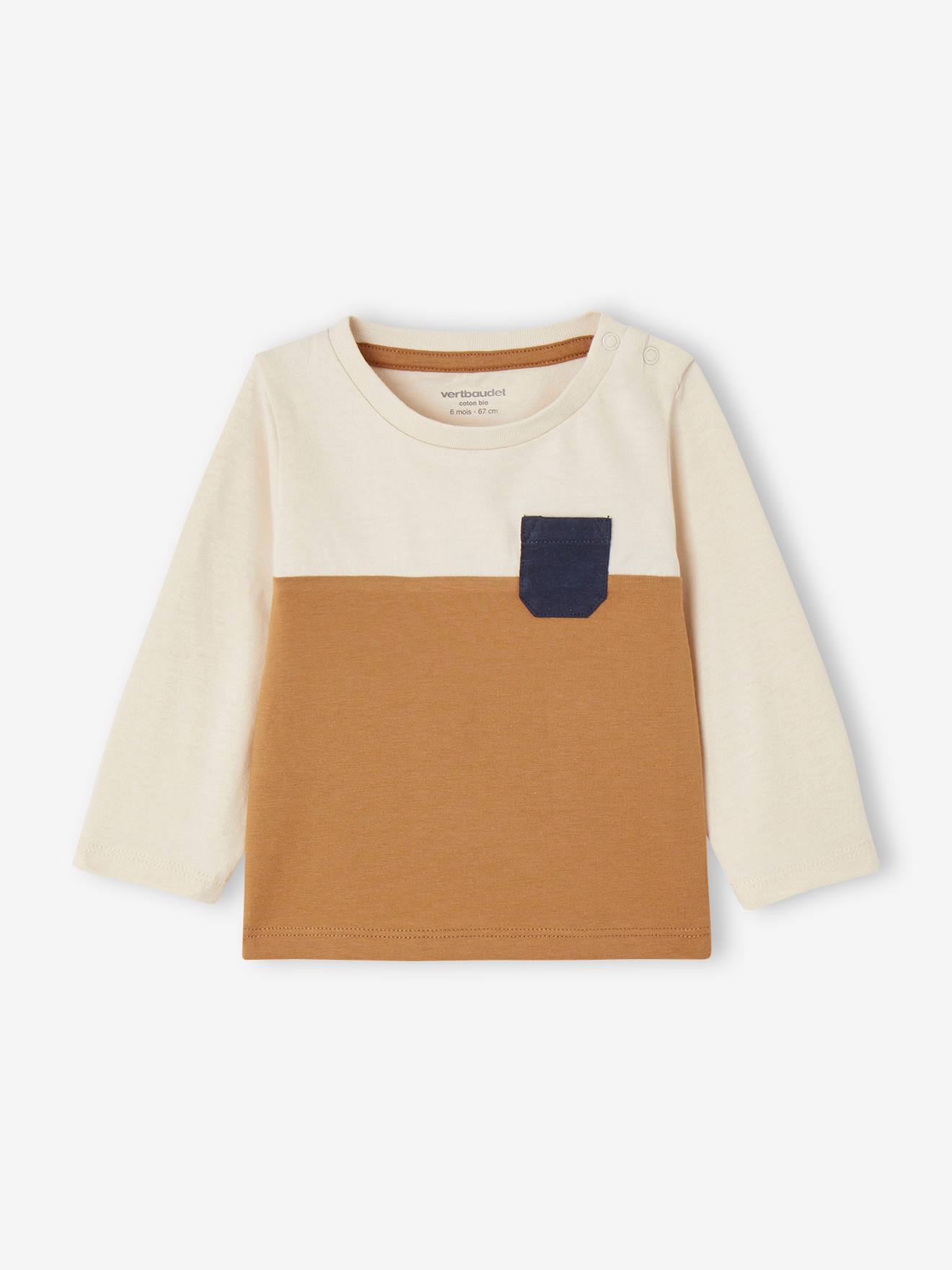 Colourblock Top in Organic Cotton