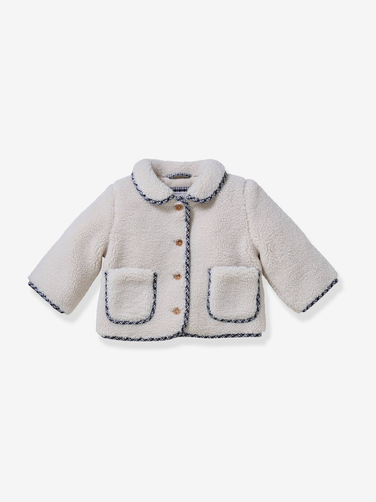 CYRILLUS sherpa baby jacket ecru