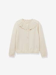 Girls-CYRILLUS pointelle cardigan for girls