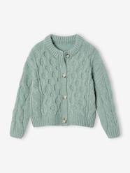 Girls-Cable Knit Cardigan for Girls