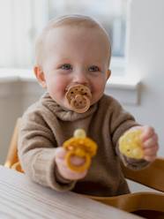 Nursery-Mealtime-Soothers & Teething Ring-Pack of 2 Dummies, BIBS Bohème, Size 1 from 0 to 6 mo.