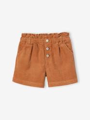 Girls-Shorts-Paperbag-Style Corduroy Shorts for Girls