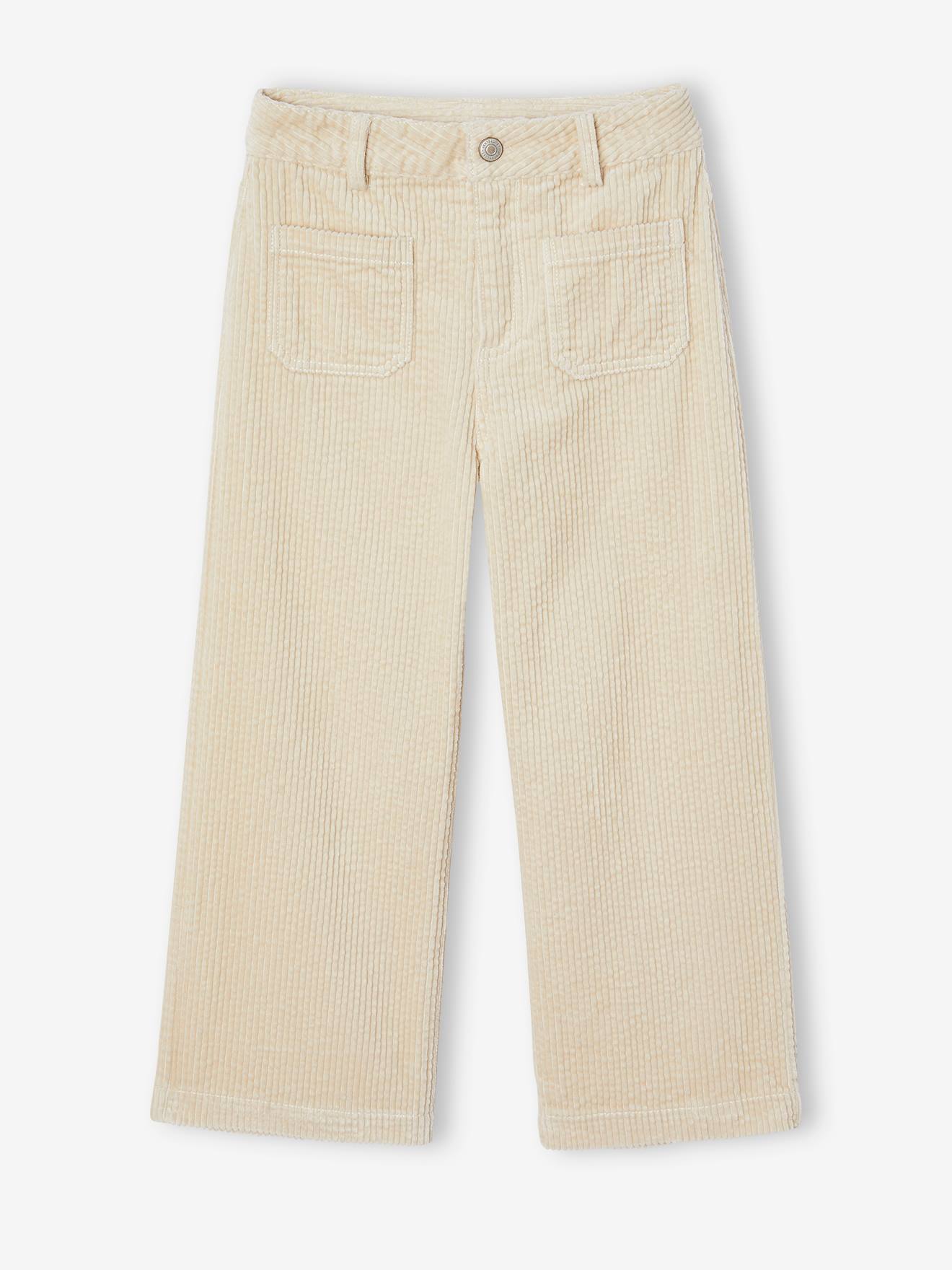 Wide-Leg Corduroy Trousers