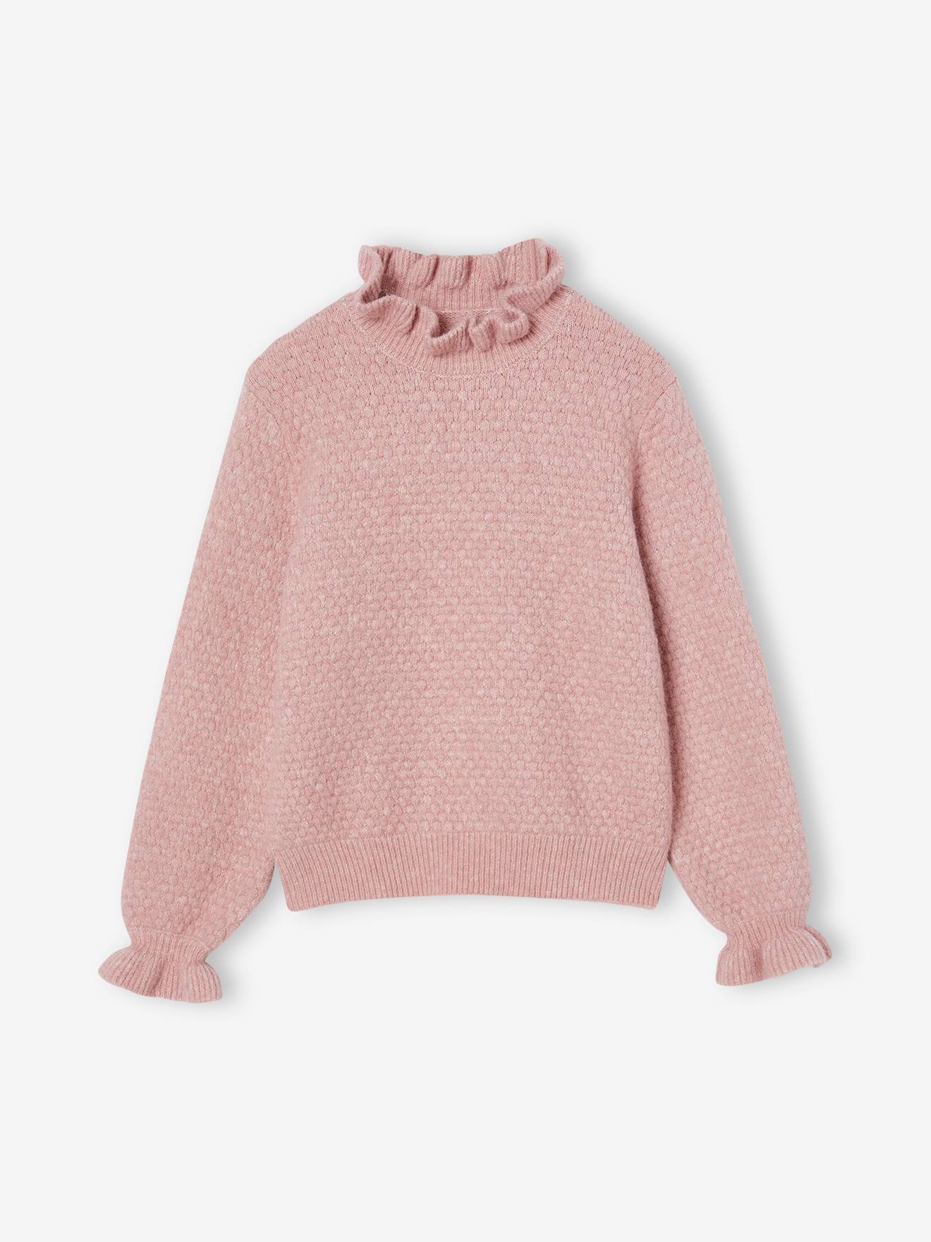Jumper with Ruffled Neckline