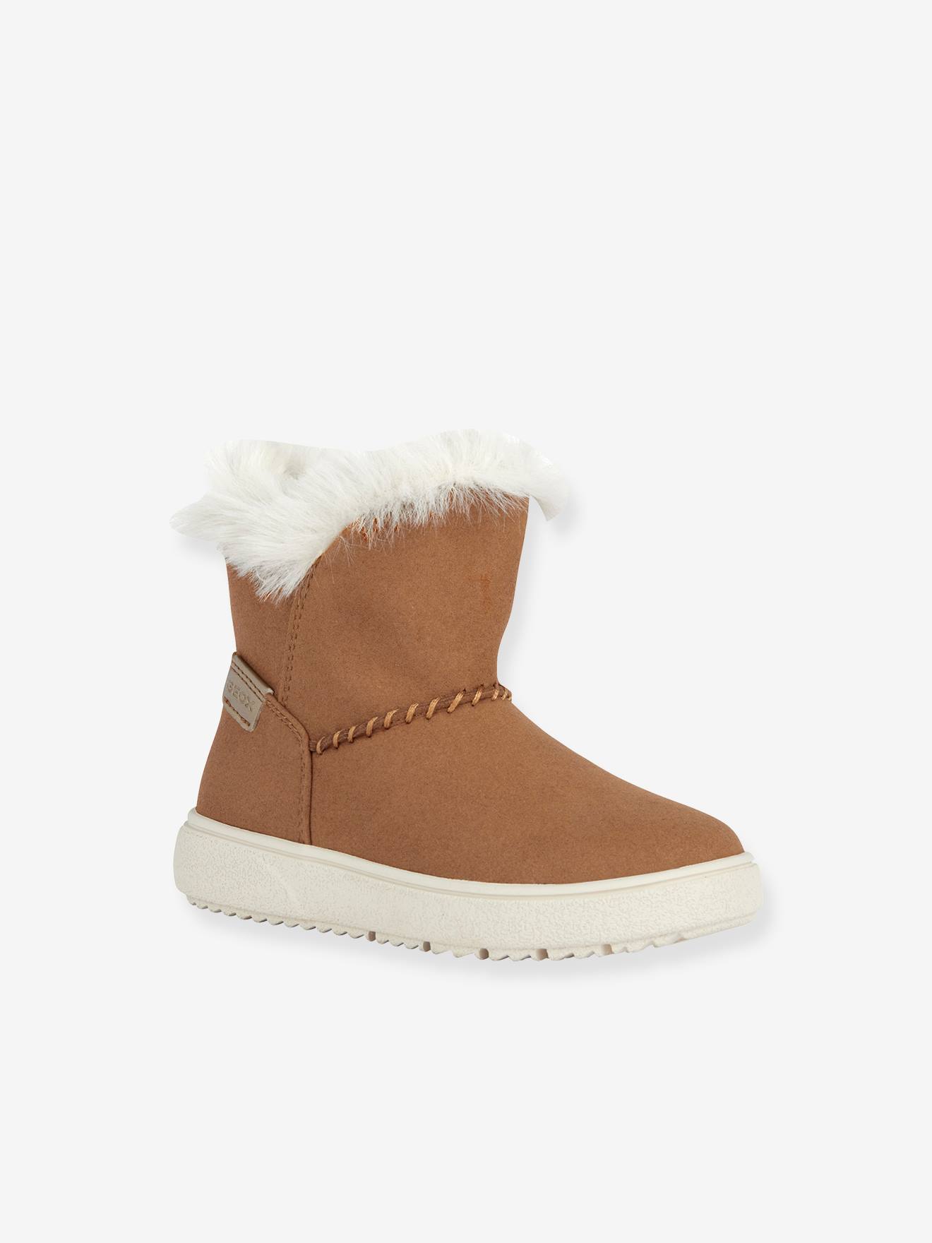 J Theleven Girl GEOX® fur-lined boots camel