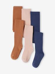 -Pack of 3 Pairs of Tights for Girls