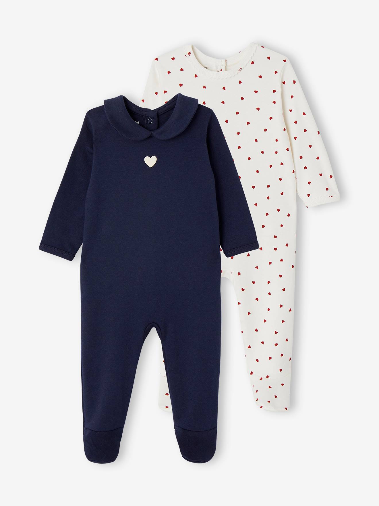 "Hearts" Sleepsuits