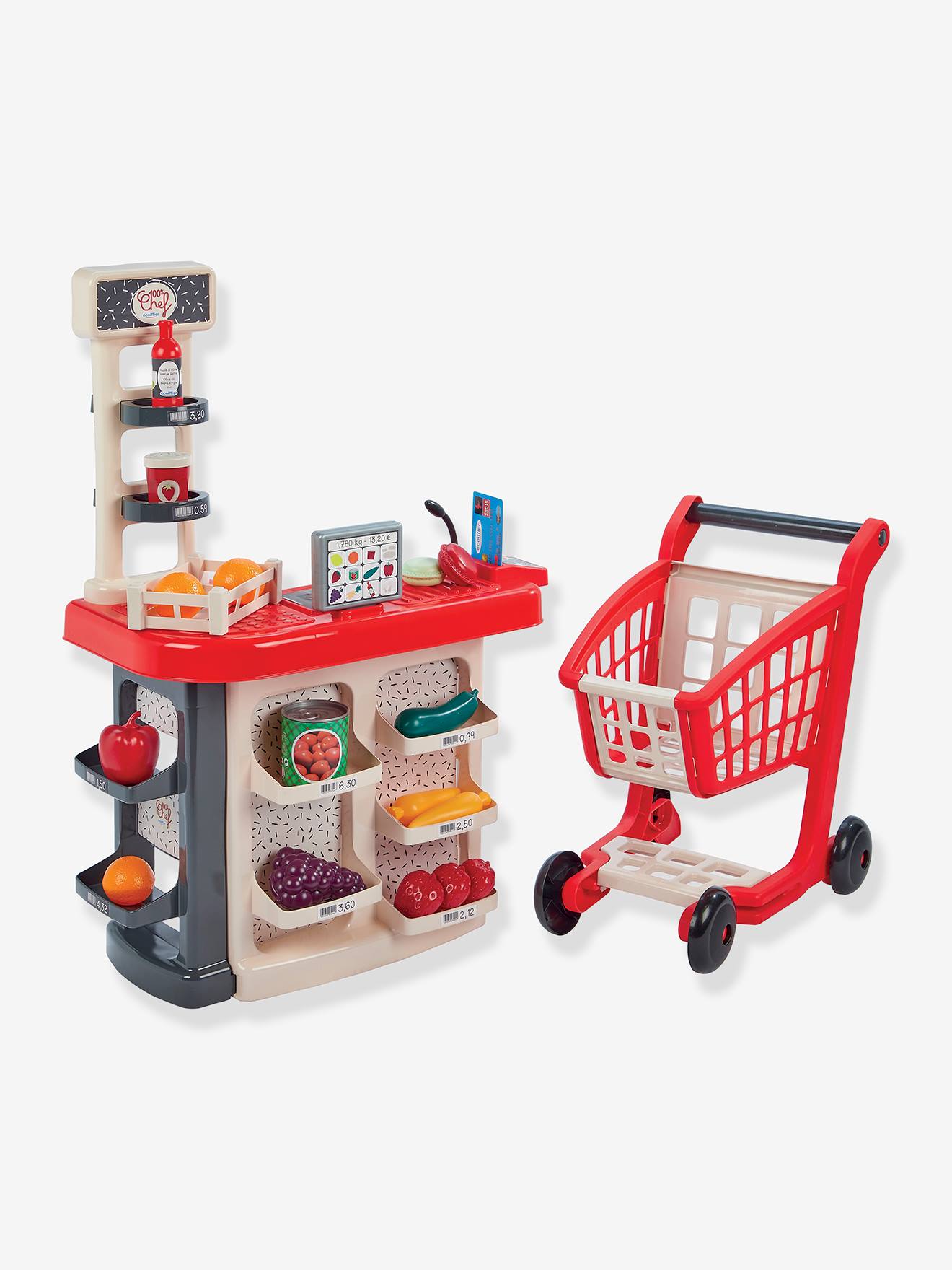 Checkout + ECOIFFIER shopping cart multicoloured