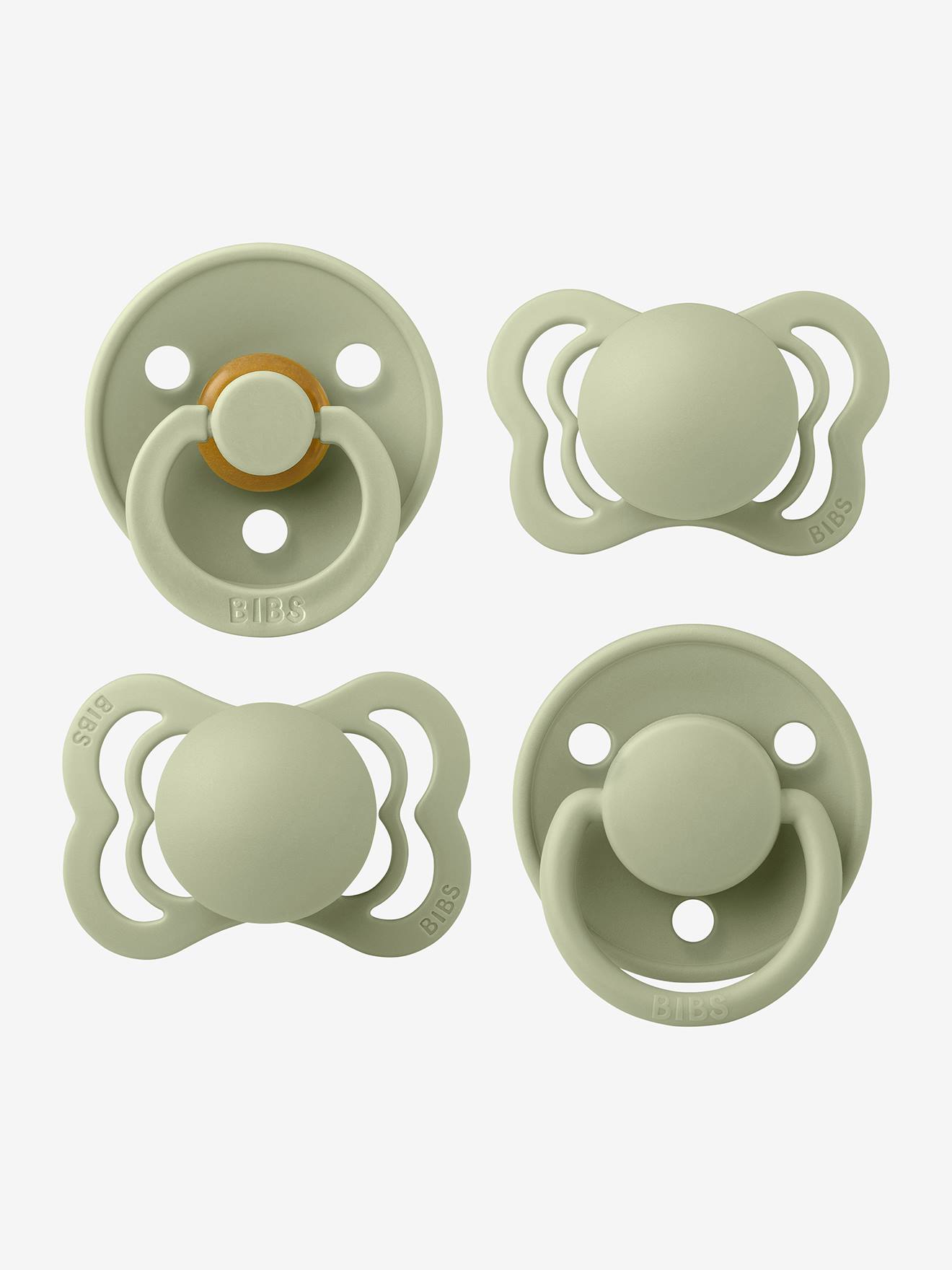 Set of 4 Try It pacifiers - BIBS sage