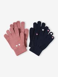 Girls-Pack of 2 Pairs of Magic Gloves, for Girls