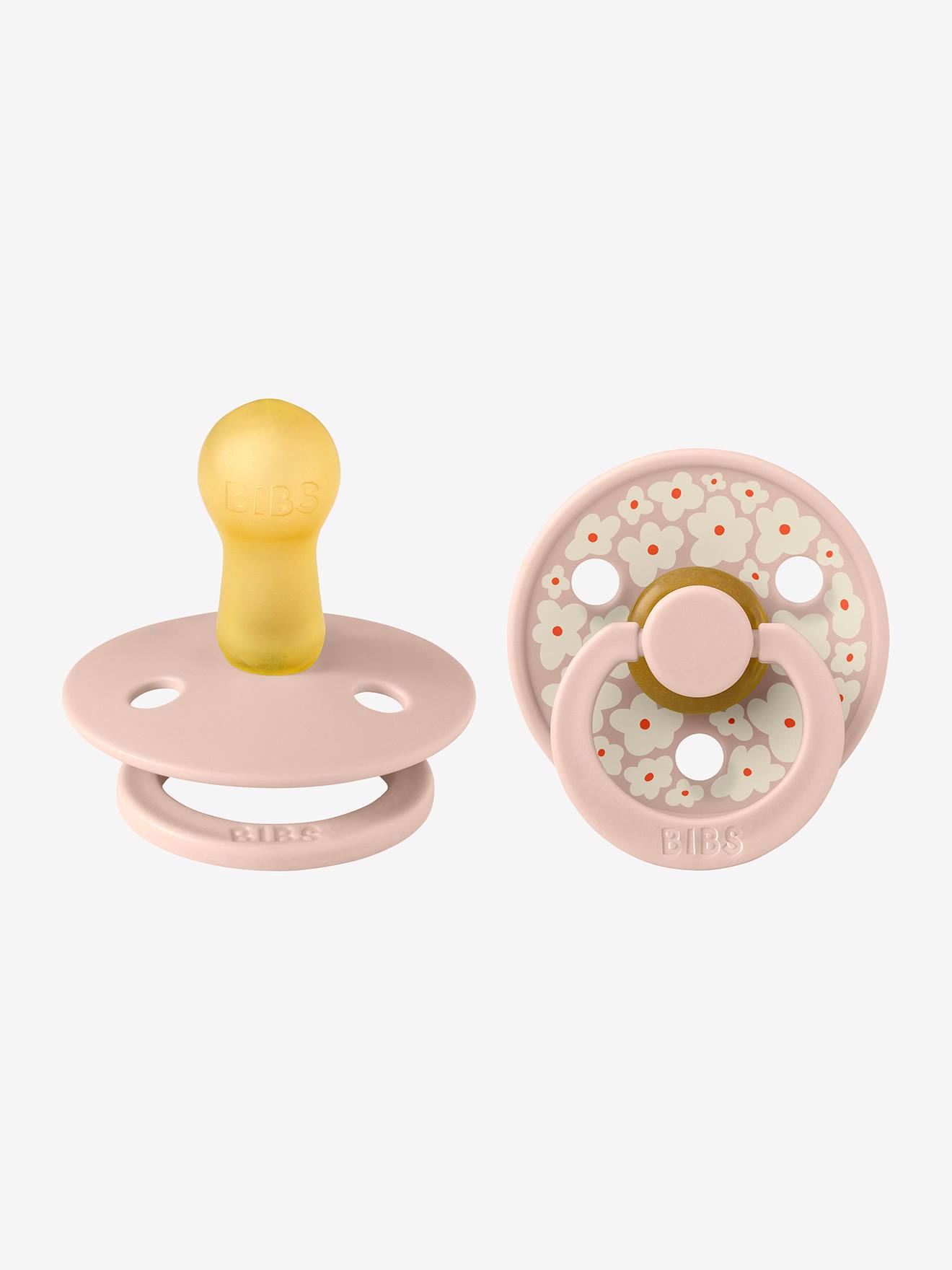 Set of 2 BIBS Studio flower pacifiers